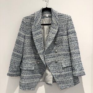 Veronica Beard blue tweed blazer